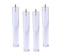 Juego de 4 patas de acrílico transparente para muebles, patas de repuesto para sofás, armarios, estanterías y mesas auxiliares, diseño elegante y transparente