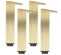 Juego de 4 patas de mesa ajustables, modernas patas de aluminio para muebles, de 6 a 40 cm de altura, soporte elegante para mesas, estantes y bares, solución versátil para mejorar el hogar