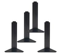 Juego de 4 patas de metal ajustables para mesa, color negro y dorado, ideales para muebles, armarios, sofás, camas, mesas de café y escritorios, decoración moderna para tu hogar