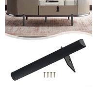 Juego de 4 patas de metal para muebles de sofá con almohadillas de silicona antideslizantes adecuadas para reemplazo de pies de silla de armario de mesa