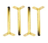 Juego de 4 patas de metal para muebles, patas de mesa de hierro, patas de sofá reemplazables ajustables, patas triangulares modernas para gabinete de TV, patas de mesa de café, escritorio, gabinete