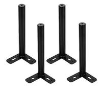 Juego de 4 patas de metal para muebles, patas de mesa de hierro, patas de sofá reemplazables ajustables, patas triangulares modernas para gabinete de TV, patas de mesa de café, escritorio, gabinete