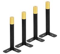 Juego de 4 patas de metal para muebles, patas de mesa de hierro, patas de sofá reemplazables ajustables, patas triangulares modernas para gabinete de TV, patas de mesa de café, escritorio, gabinete