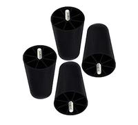 Juego de 4 patas de muebles Pies de plástico para reemplazo de muebles,M8 Perno para sillones de cocina Sofá cama (90 mm)