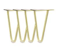 Juego de 4 patas de piel de metal resistentes, capacidad de carga de 18 cm de profundidad, patas de sofá y mesa para banco de bricolaje, mesas auxiliares y sillas