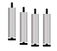 Juego de 4 Patas metálicas Ajustables para sofá, Patas de Aluminio de 20 cm/7,9 Pulgadas, Patas para Cama, Patas para Armario, para Lavadora y refrigerador, Varilla roscada M8, duraderas y e