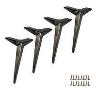 Juego de 4 Patas para Muebles, Patas de Mesa Triangulares de Diamante de Metal, Patas de sofá de Acero Inoxidable, Patas de Repuesto para Muebles para gabinete, sofá, Silla, Soporte para TV