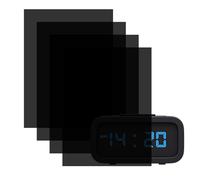 Juego de 4 pegatinas reguladoras de luz, filtro que cubre la luz, 12,7 x 17,9 cm, lámina autoadhesiva con bloqueo LED, lámina difusora electrónica para latas