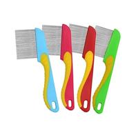 Juego de 4 peines para mascotas, peine de aseo para perros, removedor de manchas de lágrimas para mascotas, elimina suavemente la mucosidad y la corteza, peines pequeños para pulgas y piojos