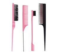 Juego de 4 peines para peinar el cabello, peine para mujer, herramienta de peluquería para peinar la espalda