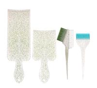 Juego de 4 peines para teñir el cabello, peine de resaltado, tablero de balayage, pinceles para teñir, tablero de resaltado, pinceles para colorear