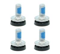 Juego de 4 pernos de bicicleta, tornillos de pedalier M8 impermeables con curva para manivela y araña