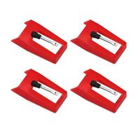 Juego de 4 piezas / 6 piezas de repuesto de agujas para tocadiscos de maleta, tocadiscos, fonógrafos, reproductores de vinilos