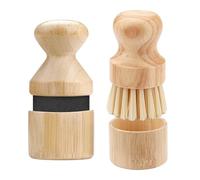 Juego de 4 piezas, aplicador de cera de aceite y bloque de carnicero con tapas, tabla de cortar sin ensuciar, herramienta de aceite y limpieza para espátulas, cucharas y utensilios de madera (2 juegos