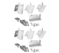 Juego de 4 piezas de montaje de panel solar de aleación de aluminio resistente para campistas y barcos, aplicaciones fuera de rejillas, panel de remolque de aluminio