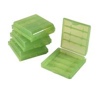 Juego de 4 pilas AA/AAA - Estuche rígido de almacenamiento (Verde)