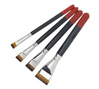Juego de 4 pinceles de pintura para artistas, multiusos, herramientas de manualidades, suaves, flexibles, pelos de nailon, mínimas, marcas de rayas, suministros de arte, juego de pinceles de pintura