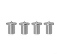 Juego de 4 pines de punta central para carpintería, marcadores centrales de espiga de acero de 6/8/10/12 mm para alineación de agujeros de madera (6 mm)