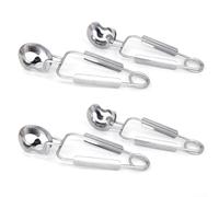 Juego de 4 pinzas de acero inoxidable para caracol con mango ergonómico para un agarre seguro, herramienta de cocina multiusos para caracoles, té, cubitos de hielo y dulces