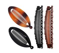 Juego de 4 pinzas de pelo de plátano retro para rizos gruesos, Banana Clip,accesorios para el cabello de cola de pez, peines de dos pinzas de plátano para mujeres y niñas