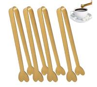 Juego de 4 pinzas para servir con forma de corazón, pinzas de buffet de acero inoxidable, antideslizantes, para cubitos de azúcar, pinzas de cocina pequeñas para fiestas, bodas, buffet, accesorios