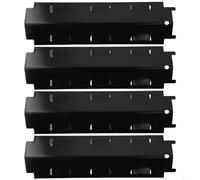 Juego de 4 placas de calor de gas para parrilla, tiendas de campaña de acero inoxidable para parrillas, ayuda a mantener el sabor y el calor (2 piezas)