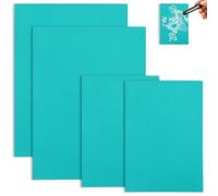 Juego de 4 placas de linóleo de linóleo de goma blanda, placa de linóleo, placas de linóleo para linocorte, placas de linóleo para linocorte, placas de goma blanda, placa de linóleo para grabado