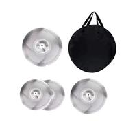 Juego de 4 platillos silenciosos de repuesto ligeros con bolsa de almacenamiento de 14, 16 y 20 pulgadas, para principiantes, sala de música