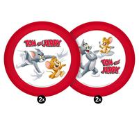 Juego de 4 platos de tom & jerry (21 cm)