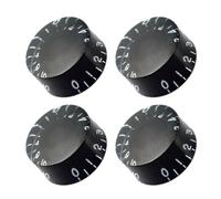 Juego de 4 pomos de bajo para guitarra, jazzes, bajo, potenciómetro, efecto de giro, botón de control, juego de repuesto para guitarra eléctrica, volumen y tono