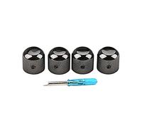 Juego de 4 pomos de guitarra eléctrica para guitarra eléctrica, potenciómetro de 6 mm, eje giratorio, pomos de control de velocidad, pomos de tono para guitarra eléctrica, perillas de control de