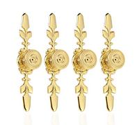 Juego de 4 pomos de puerta de estilo vintage para muebles, cajones, armarios, con tornillos