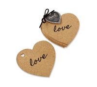 Juego de 4 posavasos de corcho ""Coraz?n"" de Kate Aspen