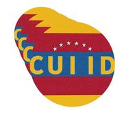 Juego de 4 posavasos de cuero de secado rápido con la bandera de Venezuela para bebidas, taza de café, protección de mesa, posavasos resistentes al calor para cocina, bar, oficina, decoración del