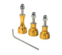 Juego de 4 prácticos tornillos de metal resistentes largos y cortos en diseños de colores brillantes portátiles para cámaras, accesorios de montaje de cámara de acción