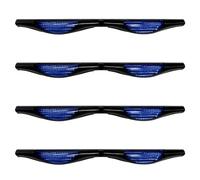 Juego de 4 protectores de borde de puerta de coche, color azul