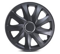 Juego de 4 protectores de llanta y defensa DR negro mate para coche 14 pulgadas
