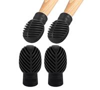 Juego de 4 protectores de mazo para palillos - Ahora crea un espacio de entrenamiento silencioso, juego de 4 fundas silenciosas para la cabeza del tambor, reducción de ruido de bajo volumen 24 horas y