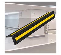 Juego de 4 protectores reflectantes, protectores de pared para estacionamientos y almacenes, parachoques seguros para evitar la presencia de mujeres y mejorar la visibilidad
