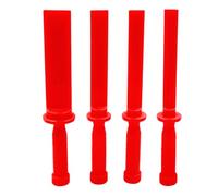 Juego de 4 raspadores de cincel de plástico, herramientas de raspado de plástico que no se desgastan, raspador de cincel seguro, herramientas de raspado resistentes a los productos químicos para