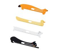 Juego de 4 reglas de estudio de poliestireno con temática animal con marcadores de medición, divertida herramienta educativa para niños, juego de marcadores de matemáticas y arte, herramienta de