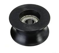 Juego de 4 rodamientos de polea de nailon con ranura en U diseñados para una larga vida útil y reducción de la fricción, adecuados para uso mecánico y de pista