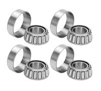 Juego de 4 Rodamientos para Cubo de Rueda de Remolque con Eje de 25mm - 32205 Giratorios Silenciosos de Alta Velocidad y Duraderos para Rodillos Cónicos