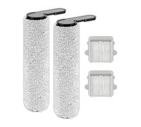Juego de 4 rodillos de cepillo de repuesto F25 GT y filtro HEPA para aspiradora Roborock F25 GT/F25/F25 LT/F25 RT/F25 ACE/ F25 ALT/ F25 ACE Combo/F25 Combo / 2 rodillos de cepillo y 2 filtros HEPA