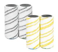 Juego de 4 rodillos de repuesto para Karcher FC7 FC5 FC3 FC3D EWM2 2.055-007.0/2.055-006.0 (amarillo + gris)