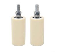 Juego de 4 rodillos para puerta corredera, adecuados para múltiples aplicaciones, minimiza la fricción para un funcionamiento más silencioso (50 x 100)