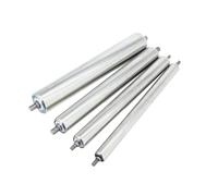 Juego de 4 rodillos transportadores de acero galvanizado de 6 cm de diámetro, perfectos para almacenes y centros logísticos, rodillos de repuesto de alta resistencia de 900 mm