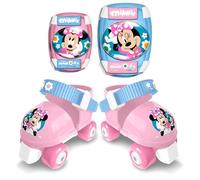 Juego de 4 ruedas + coderas y rodilleras Minnie
