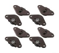 Juego de 4 ruedas correderas para puertas de armario de madera o MDF y sistemas de estantes deslizantes con ajuste de precisión y baja vibración (A)