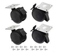 Juego de 4 ruedas de repuesto para Weber Grill 2 x 69828 y 2 x 69827 con función de bloqueo para Spirit 200/300 Serie a partir de 2013 para Spirit E-210/E-215 E/SP-310 E/S 315 E/SP 320